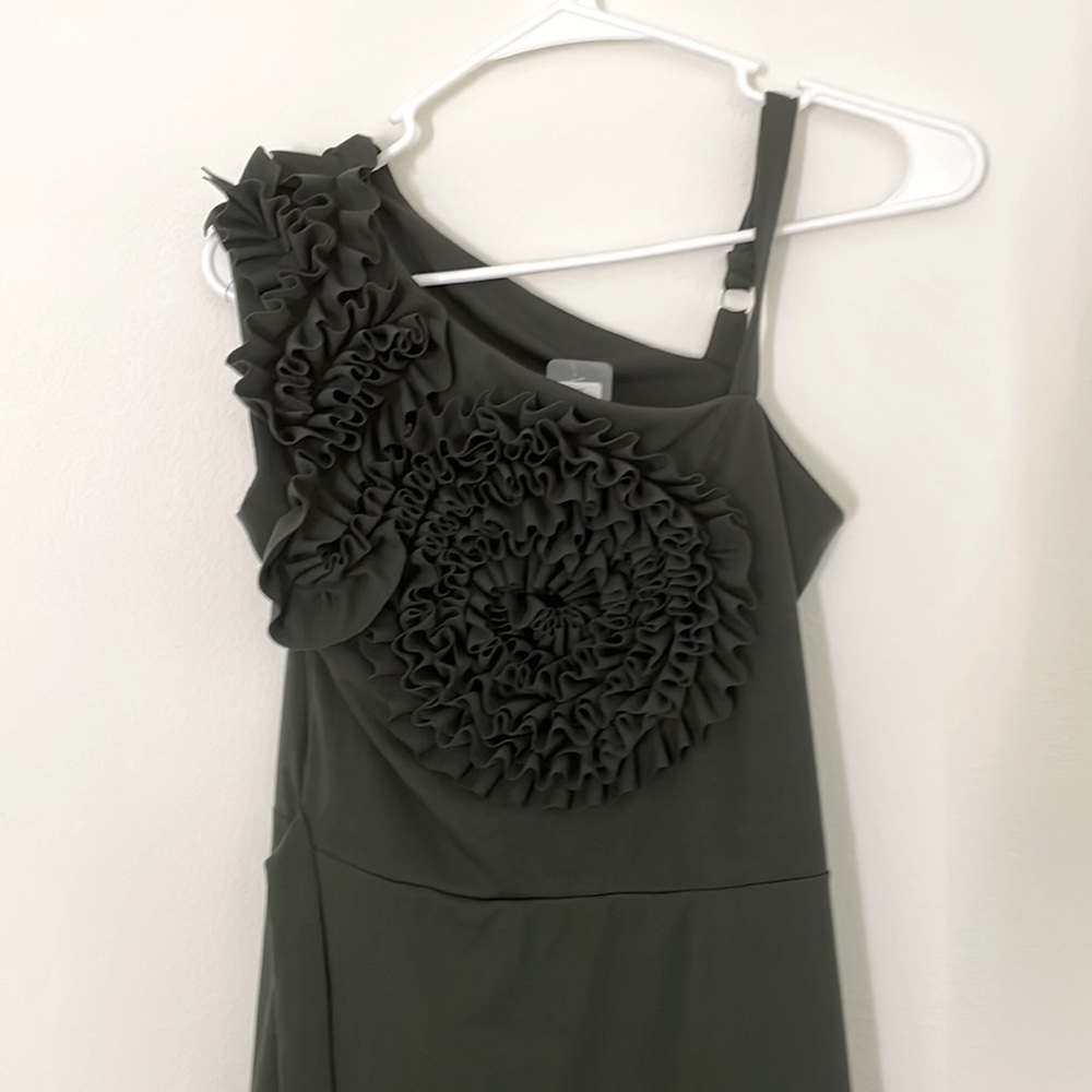 christmas Hunters green color long dress - Picture 1 of 5